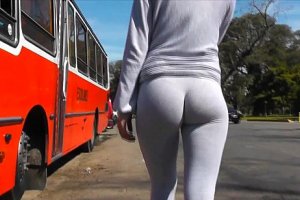 viendo calzones Best teen cameltoe and ass exposure in public yoga pants